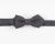Light Charcoal Grey Slim Pointed Bat Wing Pre-tied Bow Tie - 0800002000028