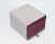 Maroon with White Pink Stripe Neck Tie Pocket Square and Cufflinks Gift Box Set - 3000040000326