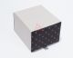 Black with Small Red Square Neck Tie Pocket Square and Cufflinks Gift Box Set - 3000000000670
