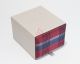 Red Blue White Plaids Neck Tie Pocket Square and Cufflinks Gift Box Set - 3000030000541