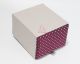 Maroon with White Gold Polka Dots Neck Tie Pocket Square and Cufflinks Gift Box Set - 3000040000487