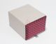 Maroon with White Brown Diamonds Neck Tie Pocket Square and Cufflinks Gift Box Set - 3000040000500