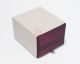 Maroon Red Checkered Pattern Neck Tie Pocket Square and Cufflinks Gift Box Set - 3000040000630
