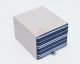 Navy with Blue Stripes Neck Tie Pocket Square and Cufflinks Gift Box Set - 3000120000826