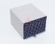 Purple Black Pattern Necktie Pocket Square and Cufflinks Gift Box Set - 3000130000748